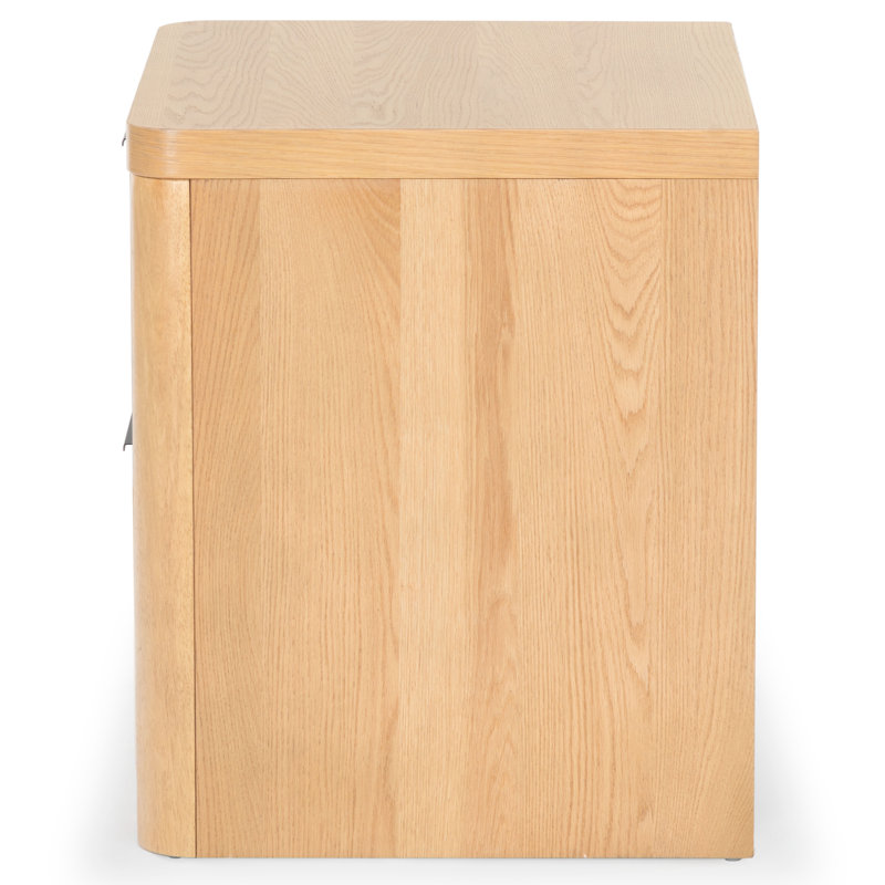 Altus 2 Drawer Wood Nightstand, Natural