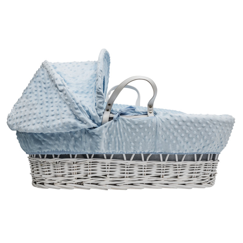 Moses Basket with Bedding with Mattress, Blue