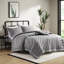 Édredon gris / très grand 3 pièces gris, rembourrage de 350 g / m² pour un repos chaud et confortable, comprend 2 taies décoratives, - coffre-fort étiqueté, lavage facile d'entretien avec une apparence de style, sommeil doux, contient