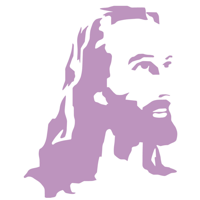 Décalcomanie murale christ jesus, Lilas, H 36 po x l 29 po x P 0,01 po