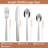 Ensemble de couverts en acier inoxydable SimplyFlatware - service pour 5