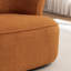 Chaise pivotante rembourrée en polyester avec repose-pieds-561283664