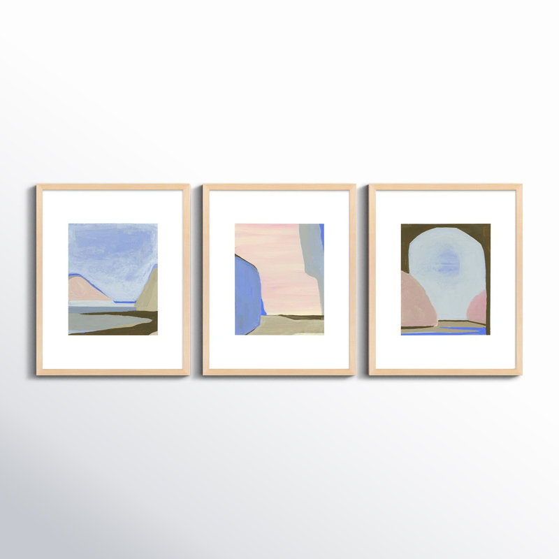 Morning Sky Painting by Andrea Stokes, White Framed, 20" H x 16" W