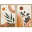 Art rétro, art moderne de style bohémien, plantes abstraites de style Mid-Century-98109255-98109254