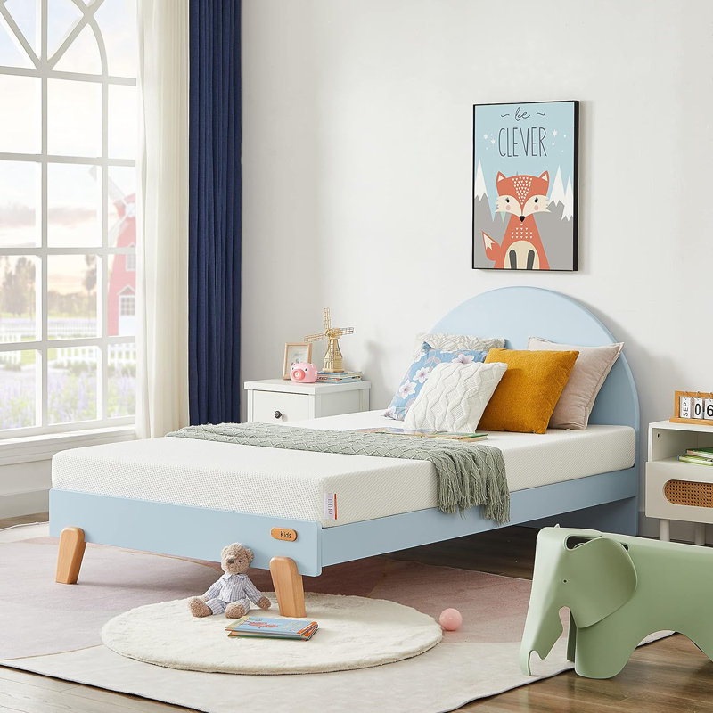 Matelas en mousse viscoélastique gélifiée mi-ferme Alwyn Home, Lit simple, 5"