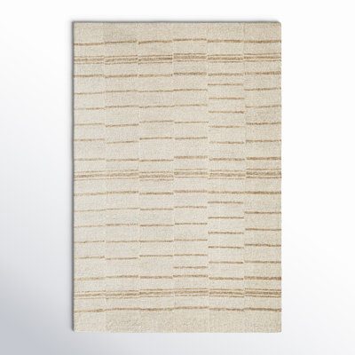 Demie Handmade Wool Beige/Brown Rug