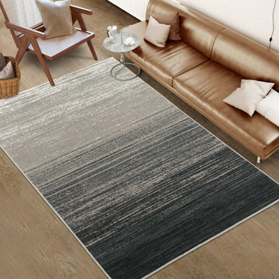 Contemporary Indoor Plush Floor Cover Non-Shedding Throw Carpet