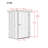 Spacemaker 4 ft. W x 3 ft. D Metal Vertical Storage Shed-86756084