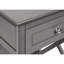 Grey Veneer Accent Table With 2 Tier Storage And For Bedroom Living Room Decoration End In Veneer, Drawer Shelf