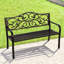 Marlowes Metal Outdoor Bench-1745240994