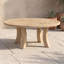Cambria Outdoor Round Teak Coffee Table