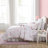 Evie Laura Ashley Delphine Pink Reversible Floral Cotton Comforter Set-86644887