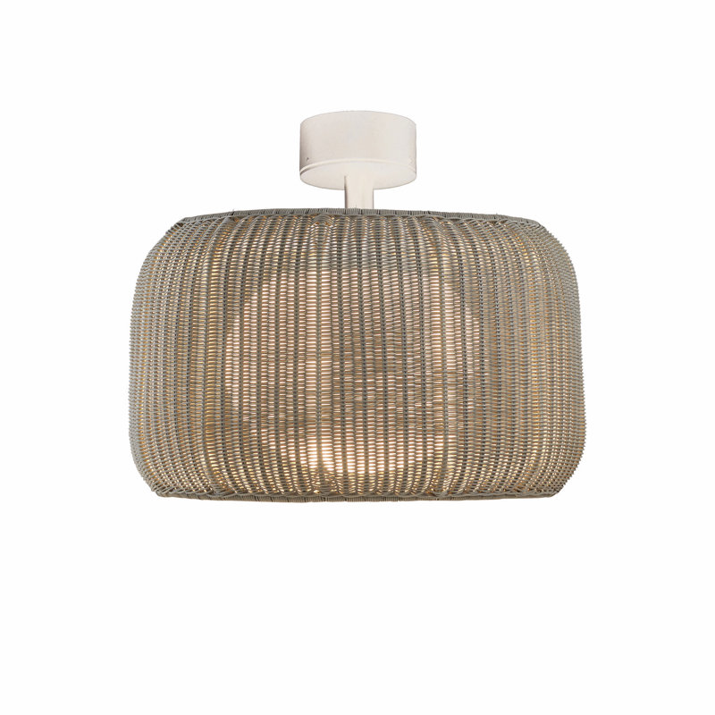 Fora LED Semi Flush Mount, Natural White, Light Beige