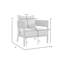 Chaise d'extérieur en aluminium gris foncé Lewan