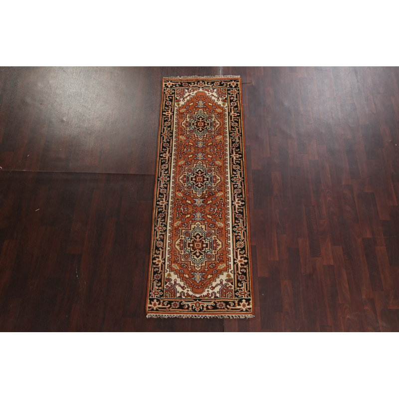 One-of-a-Kind 2' 7''X7' 9'' New Age Runner Wool Area Rug in