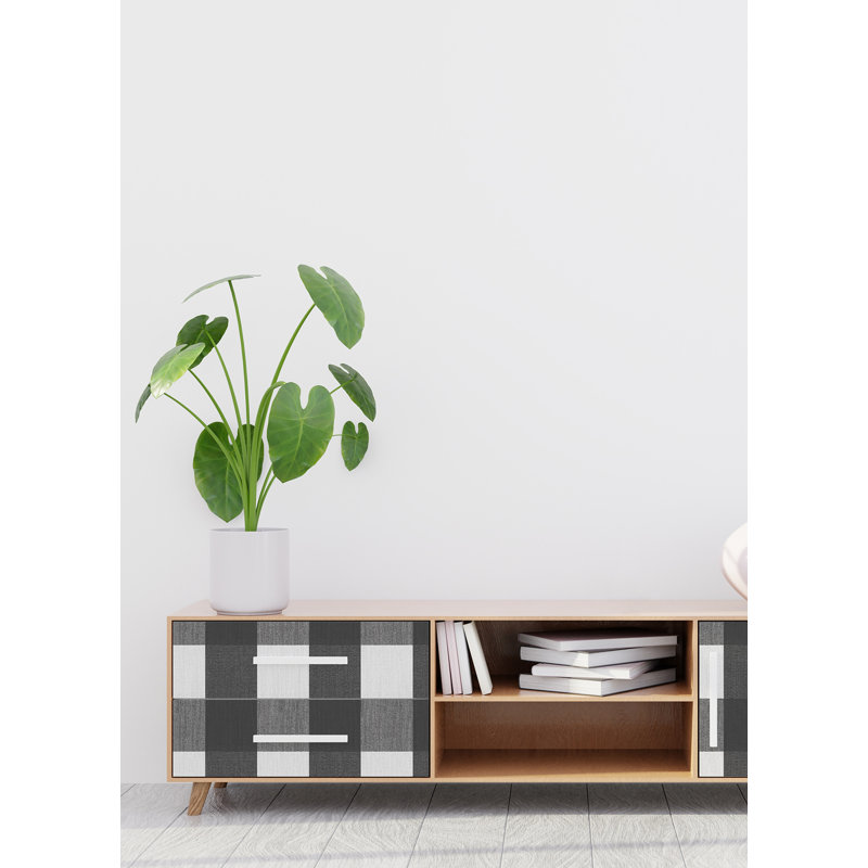 Rouleau de papier peint adhésif L 18 pi x l 20,5 po, gris