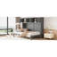 Grand lit escamotable mural avec armoires supérieures-1733047080-1733047085
