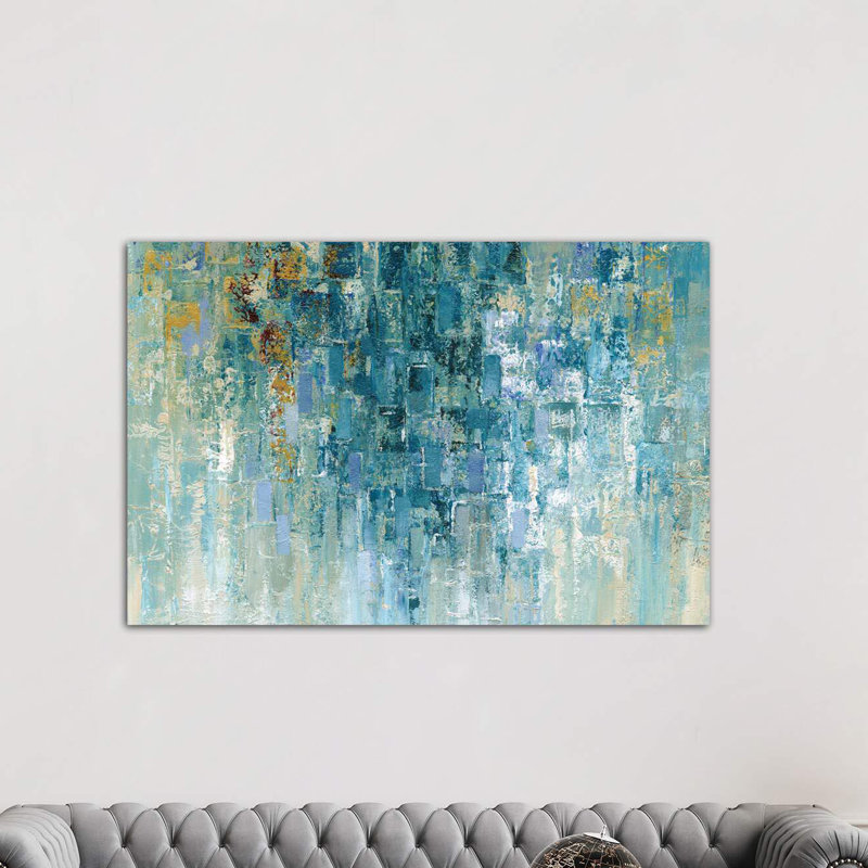 «I Love the Rain» par Nan - reproduction, H 40 po x l 60 po x P 1,5 po, Toile tendue