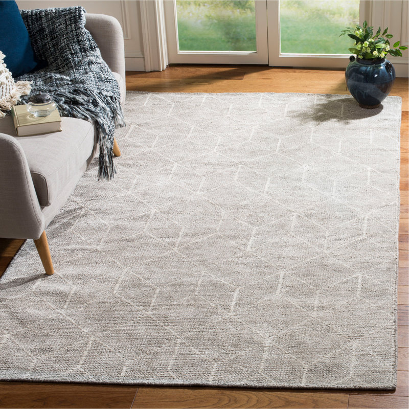 Tapis en soie de bambou noué à la main Highpoint Stone Wash, Rectangle 8 pi x 10 pi