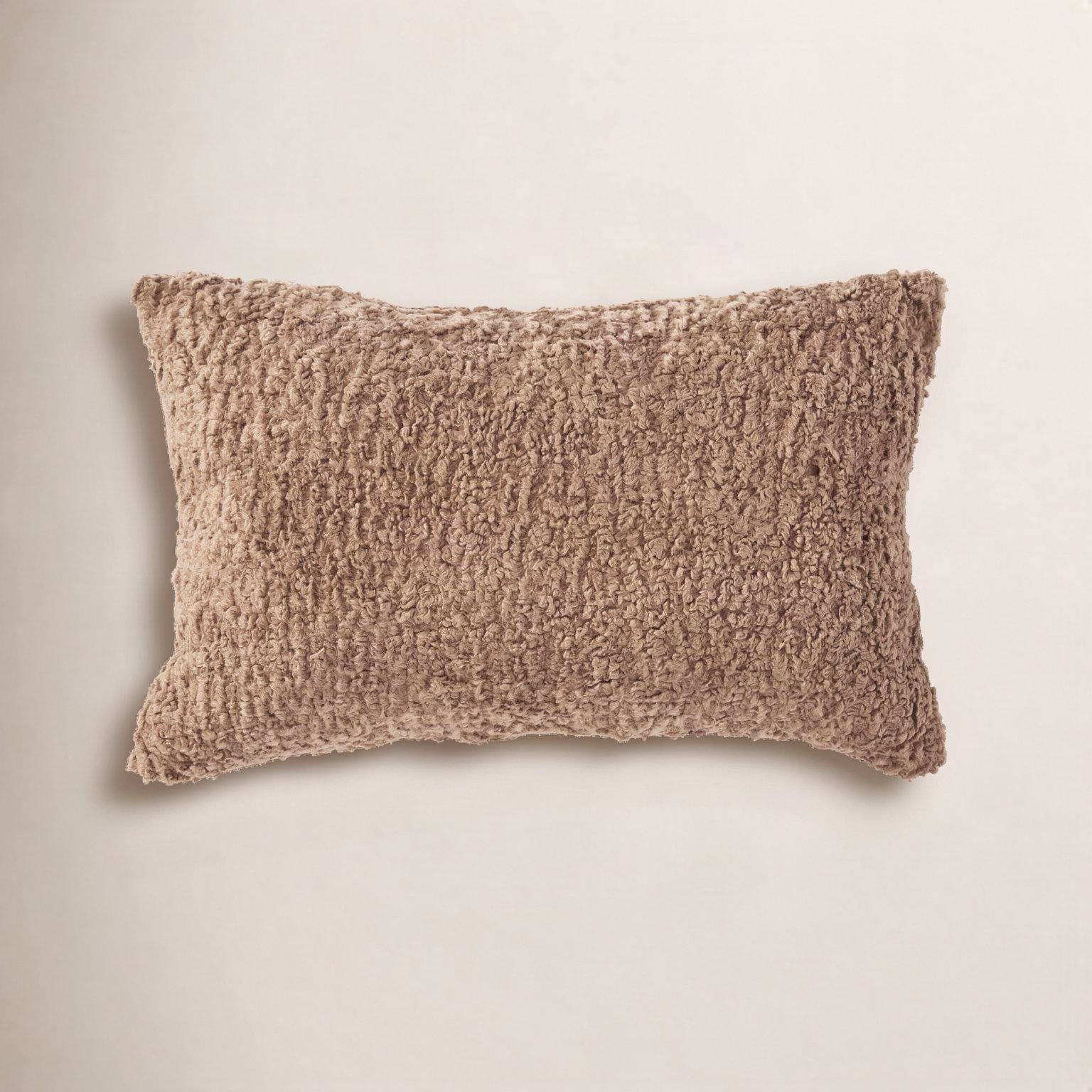 Zhara Lumbar Throw Pillow, 14" H x 24" W x 6" D, Zazzle Taupe