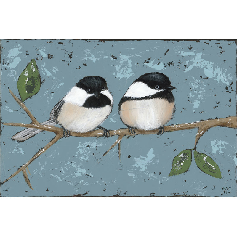 " Best Buds I " by Jade Reynolds Painting Print, 32" H x 48" W 