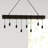 Eleesia 8-Light Dimmable Wood and Metal Linear Pendant