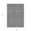 Tapis extérieur lavable à motif géométrique argent 10 pi x 14 pi