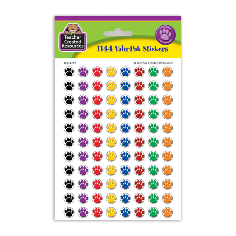Mini autocollant paw prints