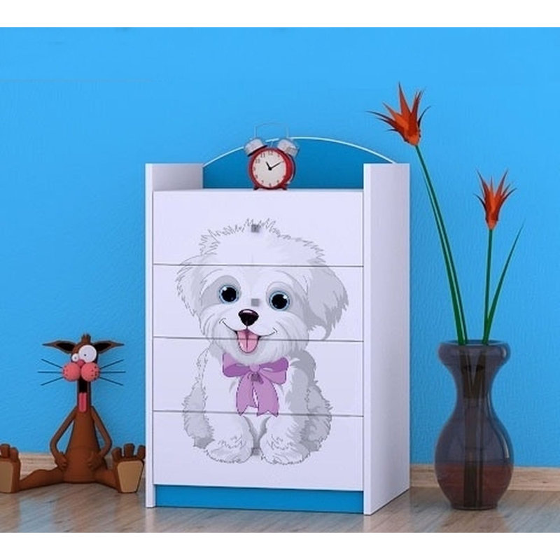 Nolen Kids 4 - Drawer Chest, Blue