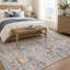 Tapis bleu marine antidérapant Floral Garden-1918935627
