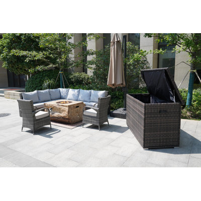 8 - Person Patio Conversation Set with Cushions