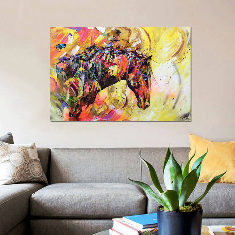 «A Kind Eye», reproduction sur toile, H 8 po x l 12 po x P 0,75 po, Pas de tapis, Toile tendue