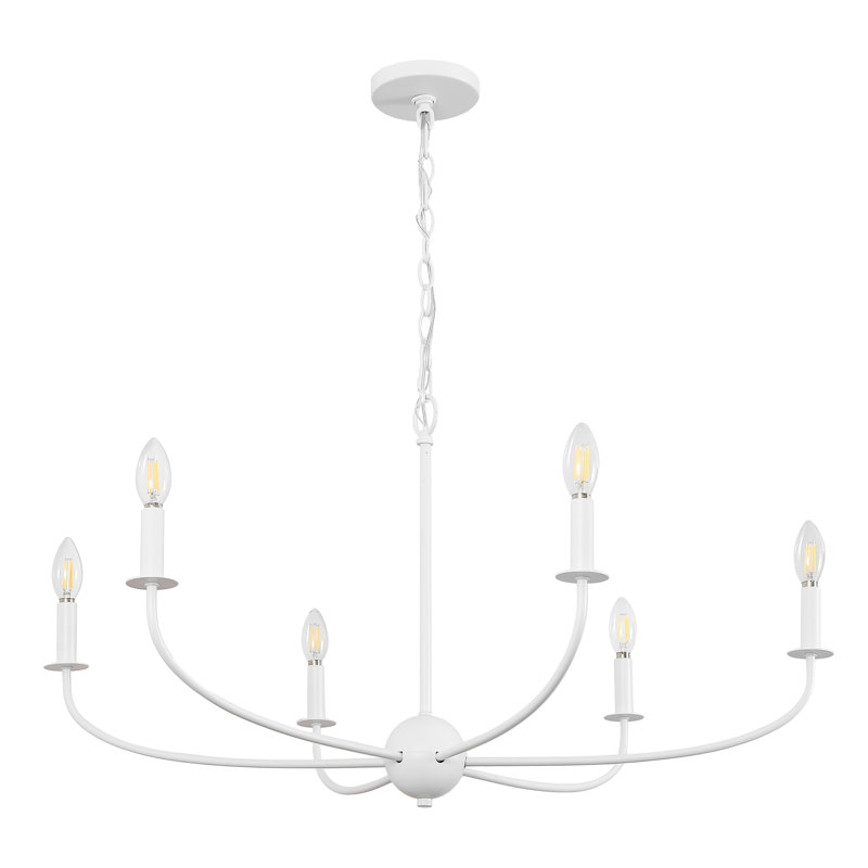 Lustre DEL 35 po Ainsley, Blanc