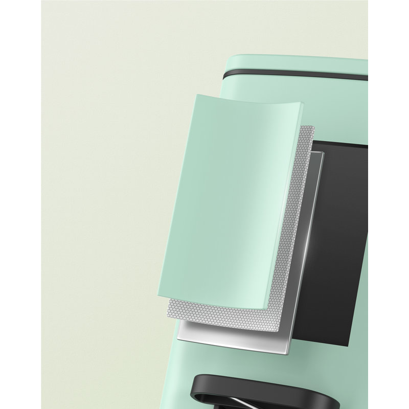 19.5x24x25.5cm Steel Kitchen Trash Can, Green