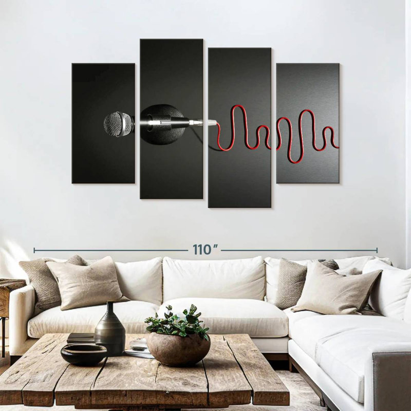 Abarca Wired Microphone, 54" H x 84" W