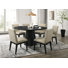 Towonna White 7 Piece 59"W Round Dining Table Set with Pedestal Base and Driftwood Finish Chairs