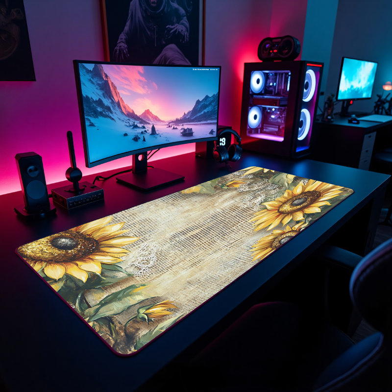 Polyester Desk Pad, 14.4x12.1
