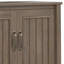 32"W Solid Wood 2-Shelf Low Storage Cabinet with Adjustable Shelves
