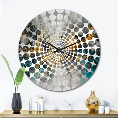 Takaani - Horloge murale abstraite en marbre