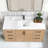 Cloverfield 60 " W Freestanding Standard Free Standing 1 Single Vanity Bathroom Vanity With Cultured Marble Top with Mirror-93496142-93496143