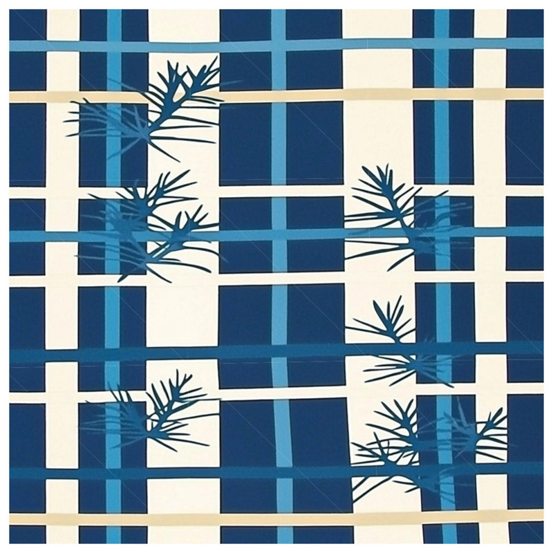 Tapisserie murale à carreaux - Décoration murale à motif, H 51 po x l 60 po avec 4 œillets