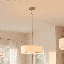 Luminaire suspendu tambour simple à 3 lumières Reed-664346473