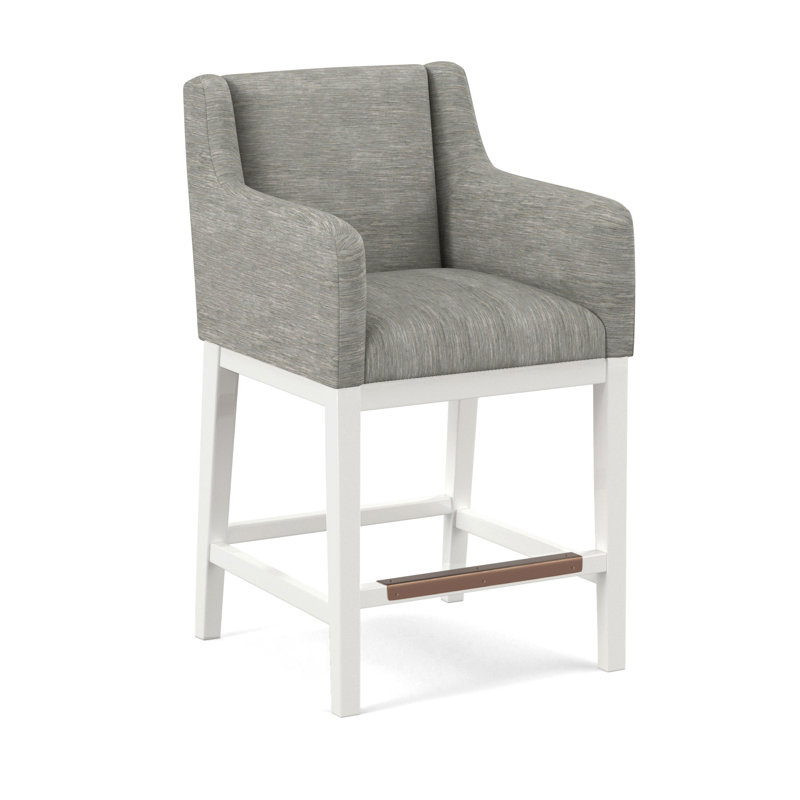 Upholstered Stool, 61555-75, White