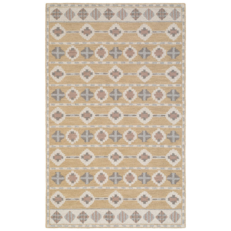 Tapis en laine touffeté à la main Santos, Rectangle 7 pi 9 po x 9 pi 9 po