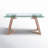 Breck Extendable Glass Top Dining Table