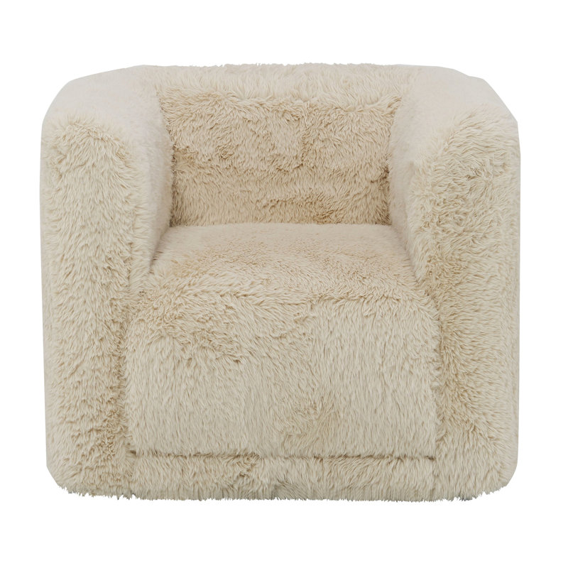 Chaise pivotante beige - Style sophistiqué avec revêtement