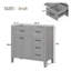 Meuble-lavabo de salle de bain sans lavabo, base d'armoire seulement, armoire de salle de bain avec tiroirs, structure solide et panneau de fibres à densité moyenne-133039579