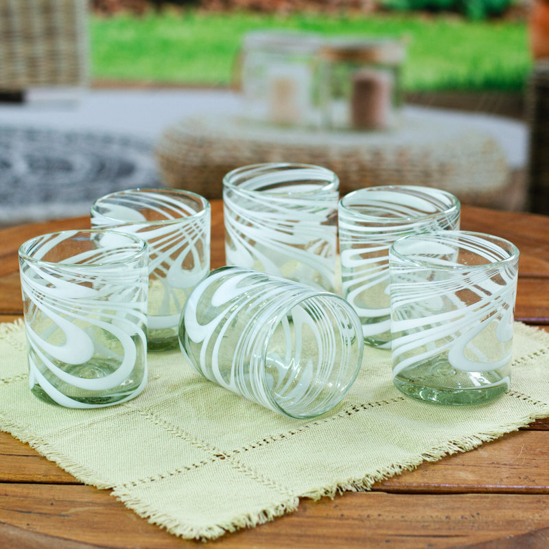 Caryna 11.83oz. Handmade Drinking Glass Set