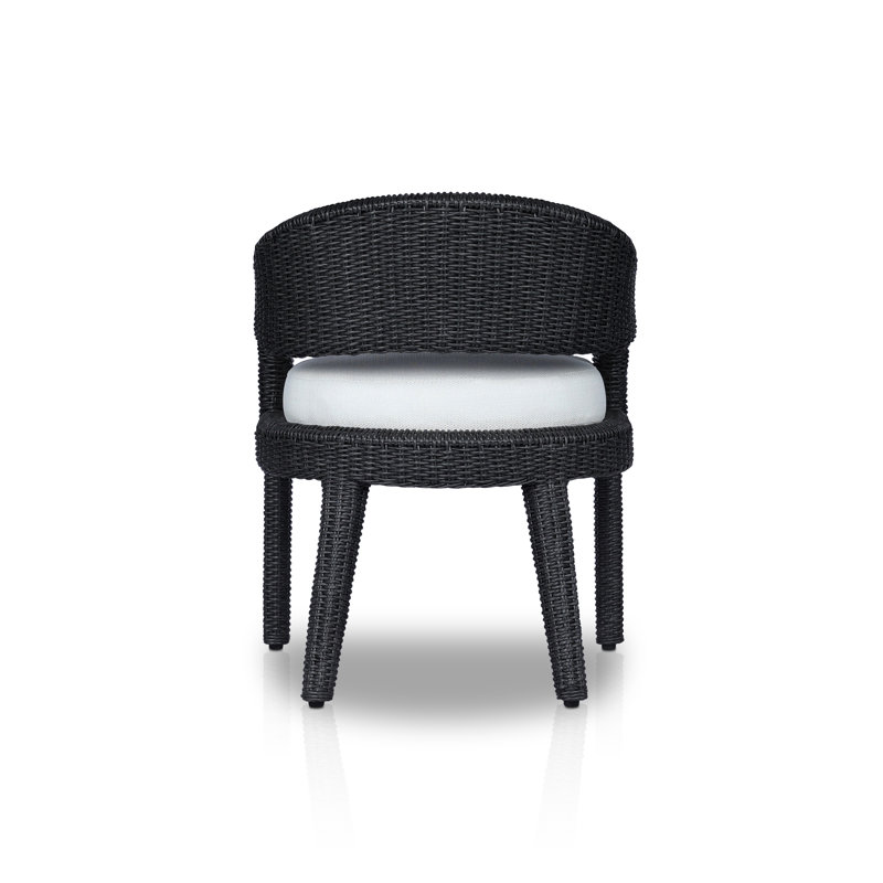 Hawkins Outdoor Dining Armchair, Black
