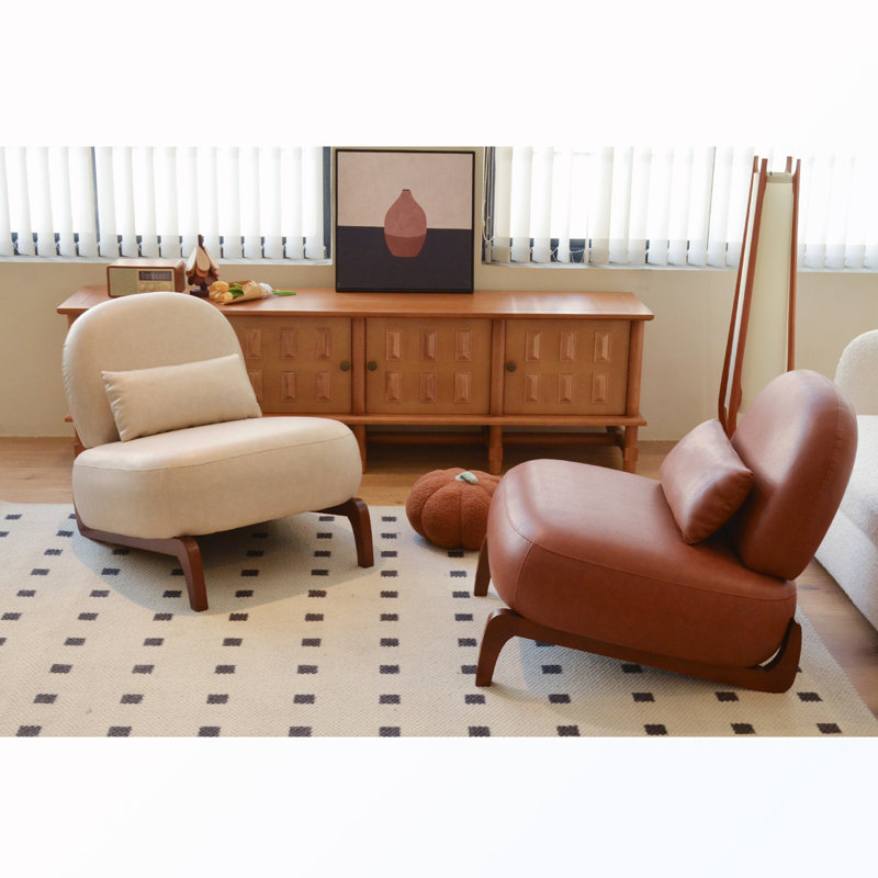 Chaise d'appoint rembourrée avec (ensemble de 2), Cream, 2